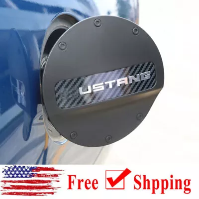 Rear Side Door Fuel Tank Oil Gas Cap Cover Accessories For Ford Mustang 2015-18 • $24.98