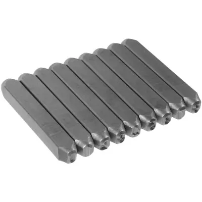9 Pcs Crafts Stamping Tool Punches For Metal Number Hole • £16.89