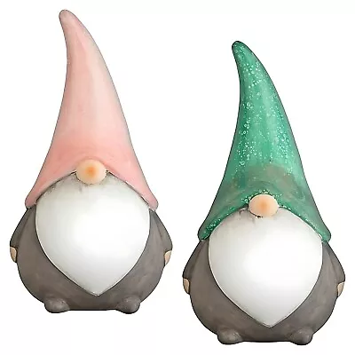 Mini Garden Ornaments Gonk Shape Statue With Stake Fairy Outdoor Decor Figurines • £7.93