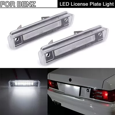 2x White 18-SMD LED License Plate Lights For Mercedes R129 SL S124 W124 E-Class • $17.99
