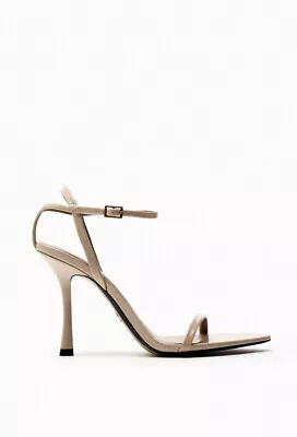 $59.99 • Buy Zara Thin Strappy Sandals Nude Sz 8 New