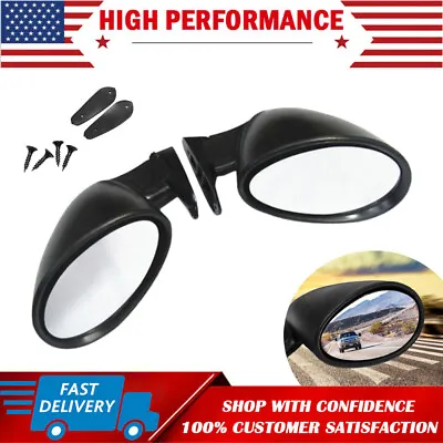 Universal Sport Racing Car Side View Mirrors Left+Right Wing Mirror Bullet Kit / • $60.48
