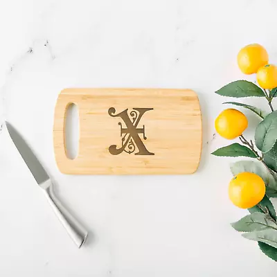Personalized Wedding Gift For Couples - Monogrammed Bamboo Cutting Board - Engag • $8.71