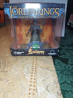 LOTR Lord Of The Rings Sauron Tradeable Miniatures Game Combat Hex 2003 New • £61.76