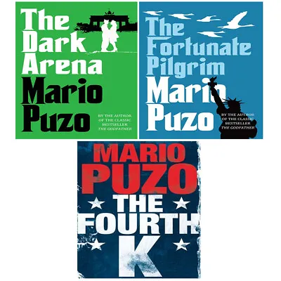 £24.19 • Buy Mario Puzo 3 Books Collection Set Dark Arena, Fourth K And Fortunate Pilgrim NEW