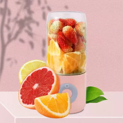 Mini Electric Portable 500mL Fruit Blender 6 Blades Smoothies Shakes Juice Maker • £9.03