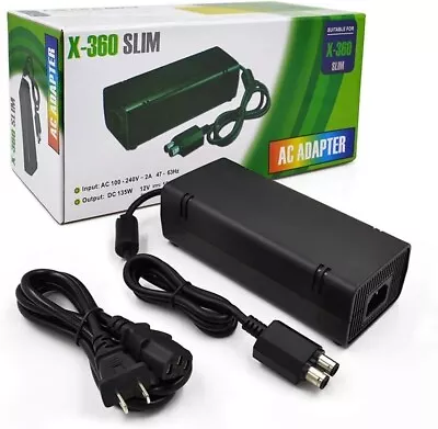 Power Supply For Xbox 360 Slim AC Adapter Replacement Charger Brick With Cable • $16.95