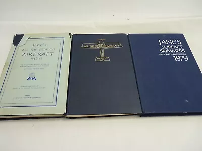 Collection Of Janes All The Worlds Aircraft 1951-52/62-63 Surface Skimmers 1979 • £15