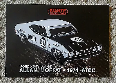 Biante Brochure For 1:18 1974 ATCC Allan Moffat #33 Brut Ford XB Falcon GT Coupe • $9.99