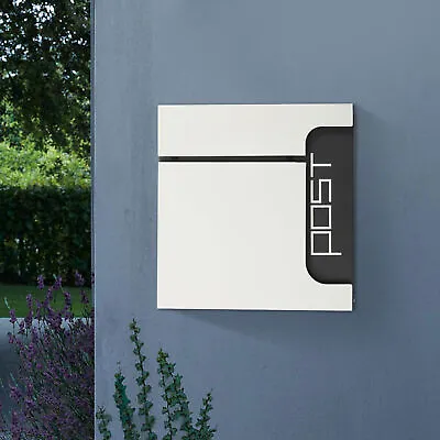 Outdoor Wall Mount Lockable Letters Mailbox Stainless Steel Mail Letter Post Box • $50.83