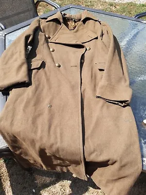 1942 Dated Mens Officers  Great Coat RAOC Military /army • £100