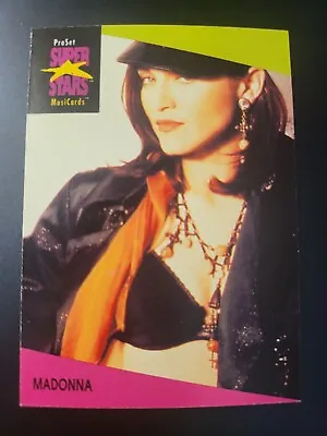 1991 Pro Set SuperStars MusiCards Madonna Card #69 • $2.99