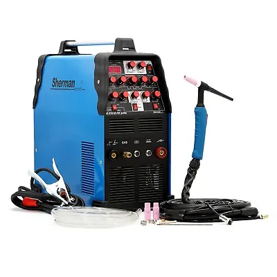 Sherman™ TIG AC/DC PULS Inverter Welder 200A Welding Machine Aluminium Stainless • £730.25