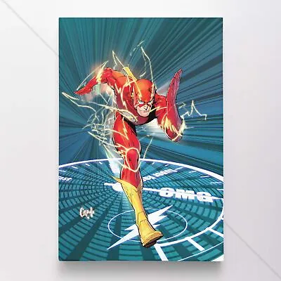 $54.95 • Buy The Flash Poster Canvas DC Justice League Comic Book Cover Art Print #4289