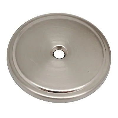 STONE HARBOR Satin Nickel 1-3/4  Knob Round Backplate 30119-15 25+FREESHIP • $2.10