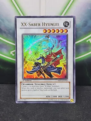 Yugioh XX-Saber Hyunlei ABPF-EN044 Ultra Rare 1st Edition NM • $19.57