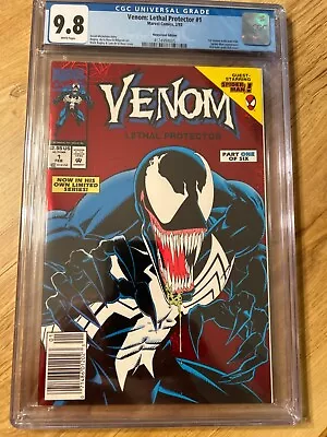 Venom Lethal Protector #1  9.8 Newsstand Edition Red Holo Grafx • $34