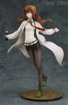 Steins Gate Makise Kurisu White Coat Ver. 7'' PVC Figure Toy Collection Gift New • $51