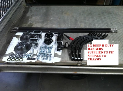 $1159.23 • Buy Brand New Trailer Axle Kit Tandem Dual Axle With Brakes Car Box Boat Spares   