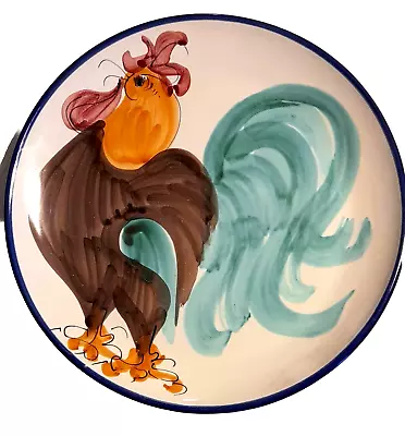 Vietri Hand Painted Italian 11' Rooster Plates (2)  • $19.50