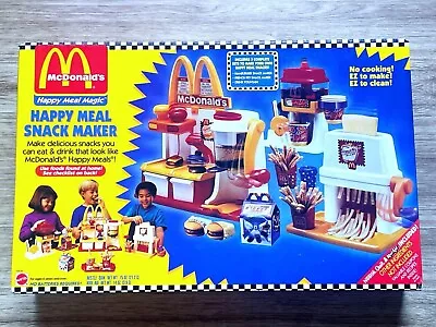 Vintage McDonalds Happy Meal Magic Snack Maker 1993 Mattel Toy Set Fry Drink Old • $199.95