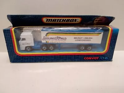 MATCHBOX CONVOY CY25 DAF Semi Trailer Truck   LEISURE WORLD  NEW And BOX CREASED • $35