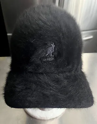 Kangol Stretch Furgora Space Cap Furry Black Unisex One Size Fits Most • $125