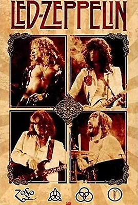 $11.44 • Buy Led Zeppelin Band Concert Page Plant Jones Bonham 8.5x11 Photo Picture Poster