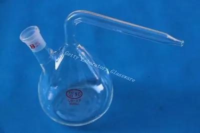 1000ml Lab Glass Retort Flask Flat Bottom Borosilicate Glass Material • $40