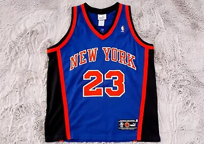 Vintage Puma Authentic New York Knicks  Marcus Camby  Nba Jersey • $235