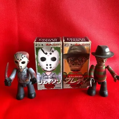 FREDDY Vs JASON Mini Special Figure Set DVD Bonus 2003 Horror Promotion MEZCO • $39.99