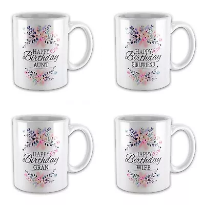 £7.99 • Buy Floral Happy 65th Birthday (Relative)  ..Novelty Gift Mug