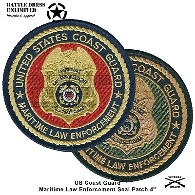 US Coast Guard Maritime Law Enforcement Patch (MP Badge Military Police LEO) • $8