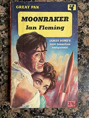 Moonraker | Ian Fleming James Bond | Great Pan 3rd Print 1959 | Peff | Vintage • $15.85