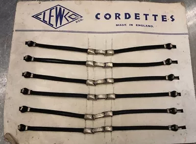 Vintage NOS Cordette Blue Green Cocktail Art Deco Cord Watchstrap Clewco • £12.99