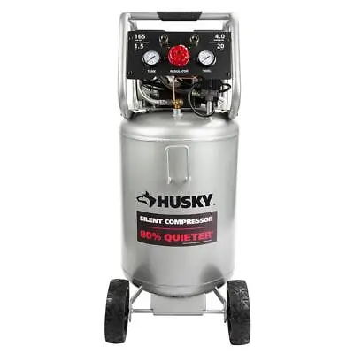 Husky 20 Gal. 165 Psi Oil Free Portable Vertical Electric Silent Air Compressor • $382.56