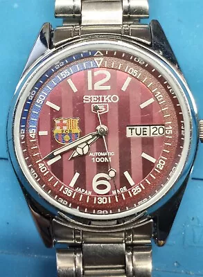 Seiko Automatic Limited Edition For Soccer Team Barça Of Barcelona  • $295