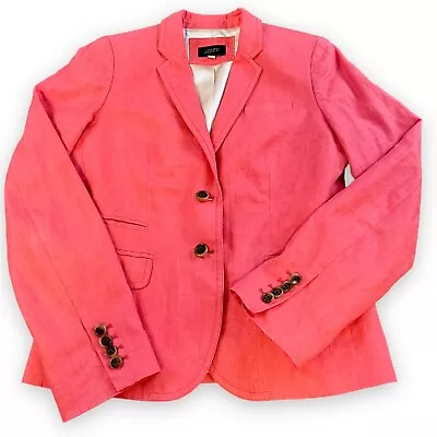 J Crew Sample Blazer Jacket Women's Chest 36 Inch Schoolboy Style Pink Tea Rose • $45.90