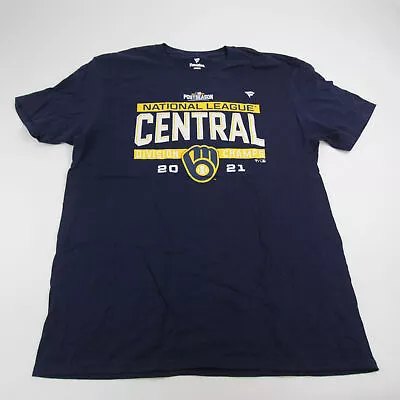 Milwaukee Brewers Fanatics Short Sleeve Shirt Men's Navy New • $12