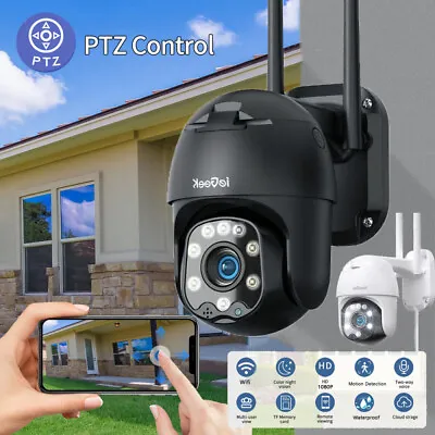 IeGeek 1080P WIFI IP Camera Wireless Outdoor CCTV HD PTZ Home Security IR Camera • £38.99