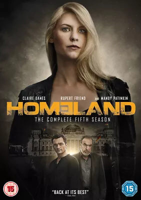 Homeland: The Complete Fifth Season DVD (2016) Claire Danes Cert 15 4 Discs • £10.58