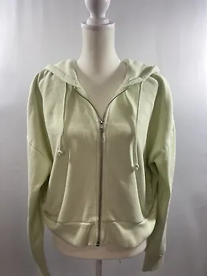 Levi's Women's Media Zip Up Meadow Mist Green Hoodie Sweatshirt Large • $15