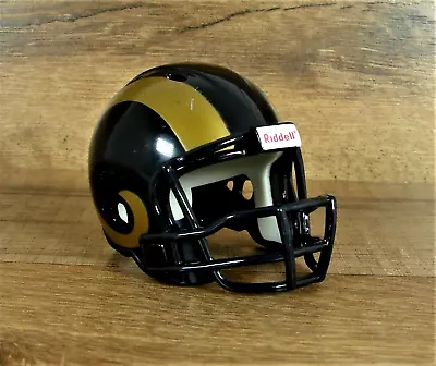 Riddell Mini NFL Helmet St Louis Rams Hard PVC W/Foam Headliner 1.75  Tall • $5.99