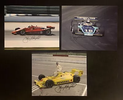 Three Johnny Rutherford Signed 8x10 Photos - 3-Time Indy 500 Winner • $24.99