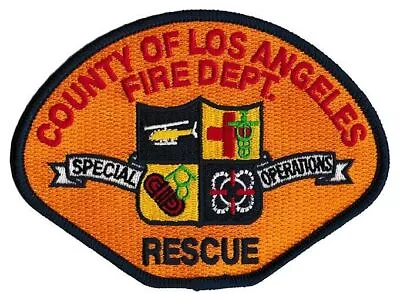 LA County Special Operations - NEW Fire  Rescue Patch . • $6.95
