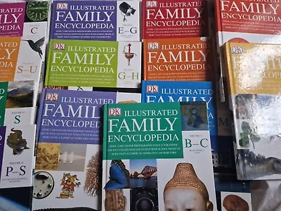 DK FAMILY ILLUSTRATED ENCYCLOPEDIA BOOKS Full Set X 16 Volumes Hardcover UNUSED • £39.99