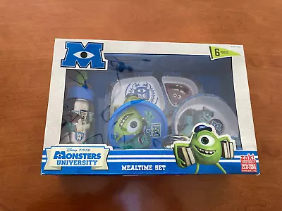 New Kids' Zak Disney Pixar Monsters University 6 P Mealtime Set W/ Water Bottle • $14.99