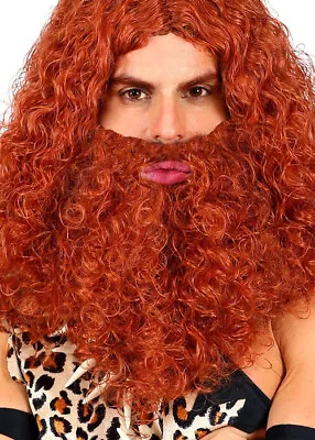 Curly Bushy Ginger Fake Beard • £9.49