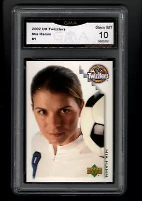 RARE Mia Hamm 2002 Upper Deck Twizzlers #1 USA Soccer USWNT GMA GEM MINT 10 • $284.99