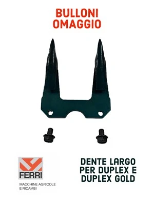 DENTE DOPPIO PER MOTOFALCIATRICE FALCIATRICE BCS 622 RIF.ORIG